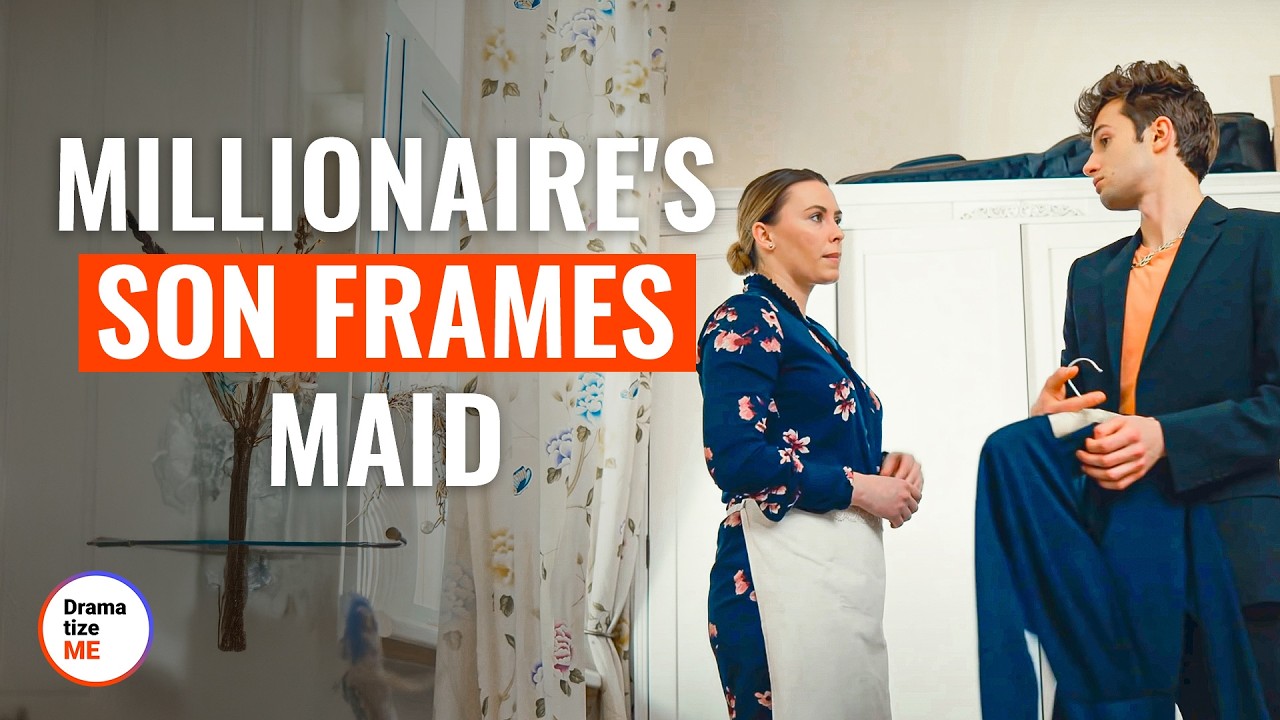 Millionaire's Son Frames Maid | DramatizeMe