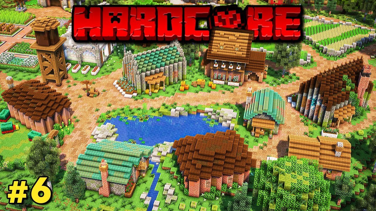 I Built a Flower Forest Village in Hardcore Minecraft