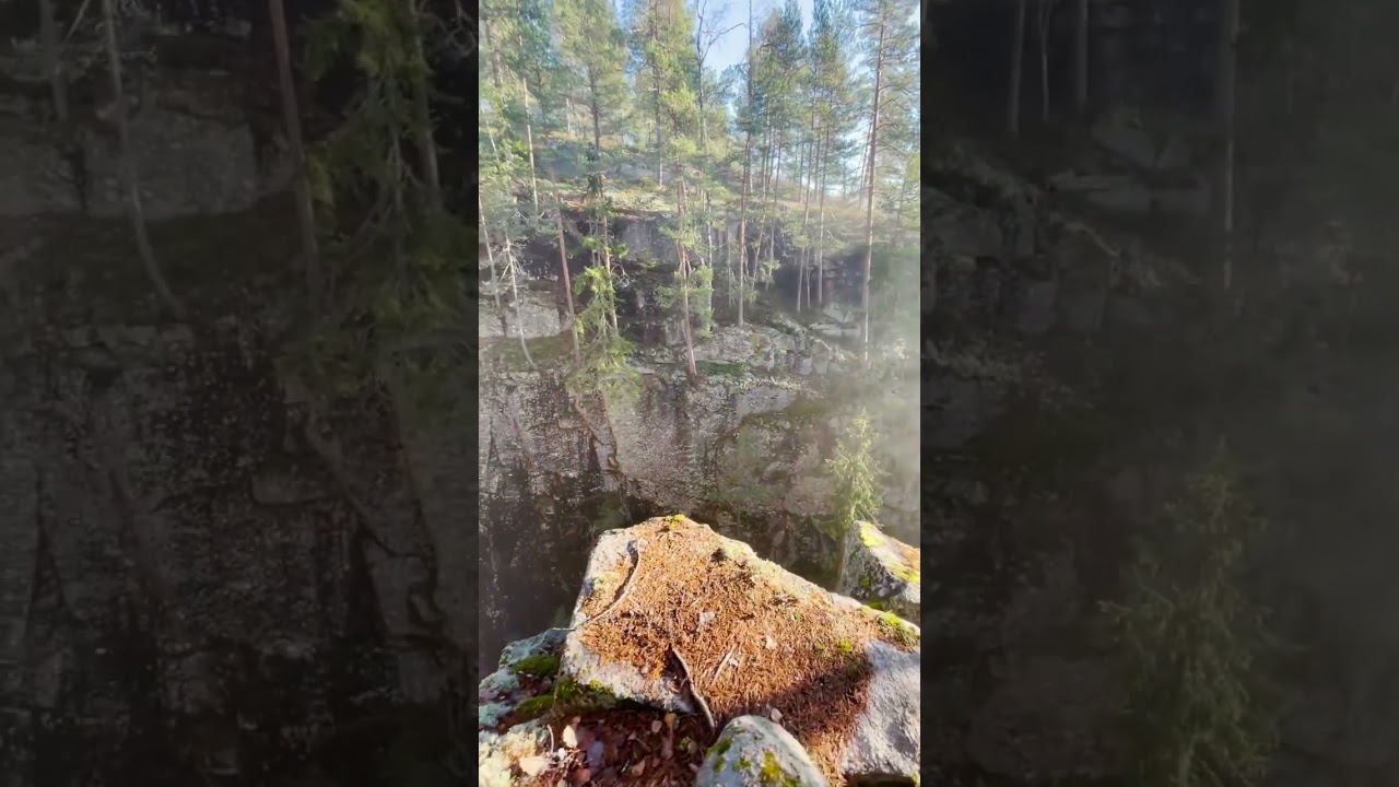 The Kjøsterudjuvet Gorge is a 10,000-year-old gorge 