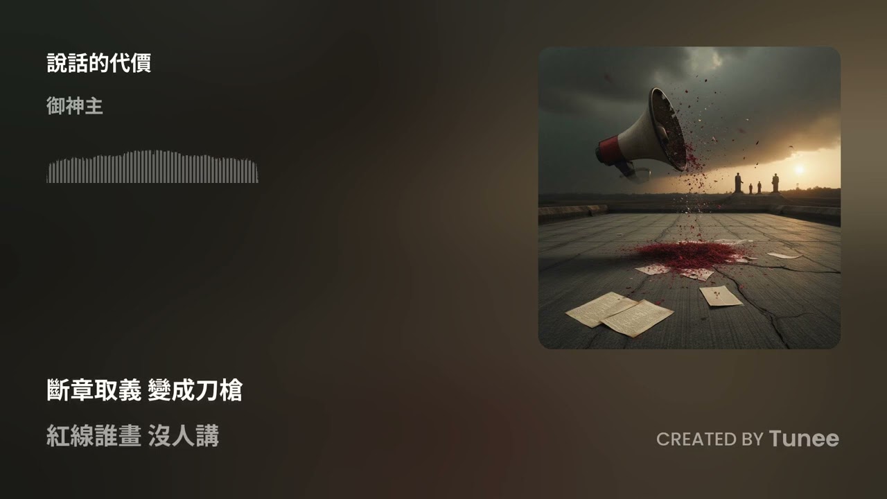 說話的代價  館長與三隻狗 組曲 （2）司法死亡 民主 自由 哈 權利者的良知 利益至上啊