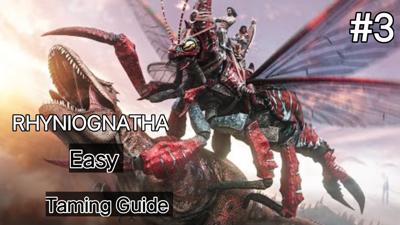 How To Tame Giant Flyer RHYNIOGNATHA | Ark Ultimate Mobile Edition #arkmobile