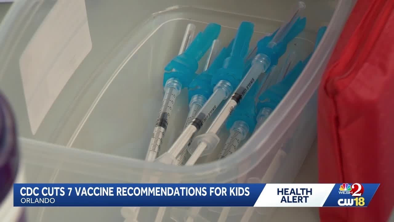 CDC cutting 7 vaccine recommendations for children