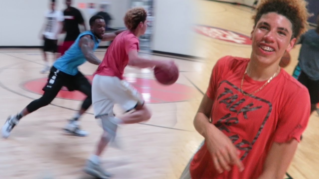 DEFENDING LAMELO BALL IN REAL LIFE BASKETBALL ! 5V5 Chino Hills Players