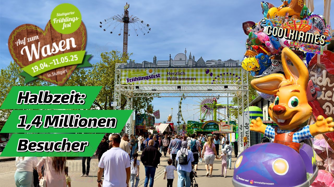 Stuttgarter Frühlingsfest 2025 - Halbzeit-Update – Besucherrekord & Feststimmung pur