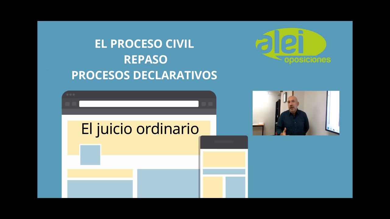 El juicio ordinario civil. Breve resumen.