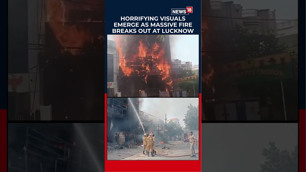Horrifying Visuals: Massive Fire Breaks Out at Lucknow Coaching Centre | Breaking News | N18S