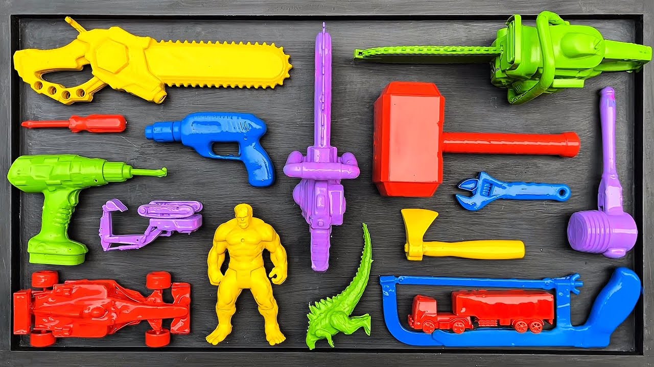 Cleaning Repair Tools, Electric Drill and Saw, Hammer, Chainsaw, Screwdriver, Pliers, Hacksaw, Axe