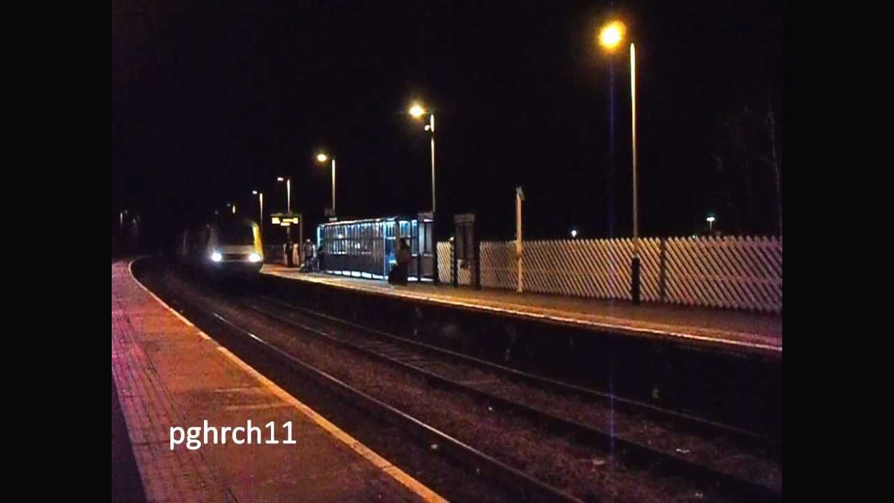 (RARE) 43045/43059 1K50 Derby - Crewe - EMT HST at Uttoxeter! 28th January 12