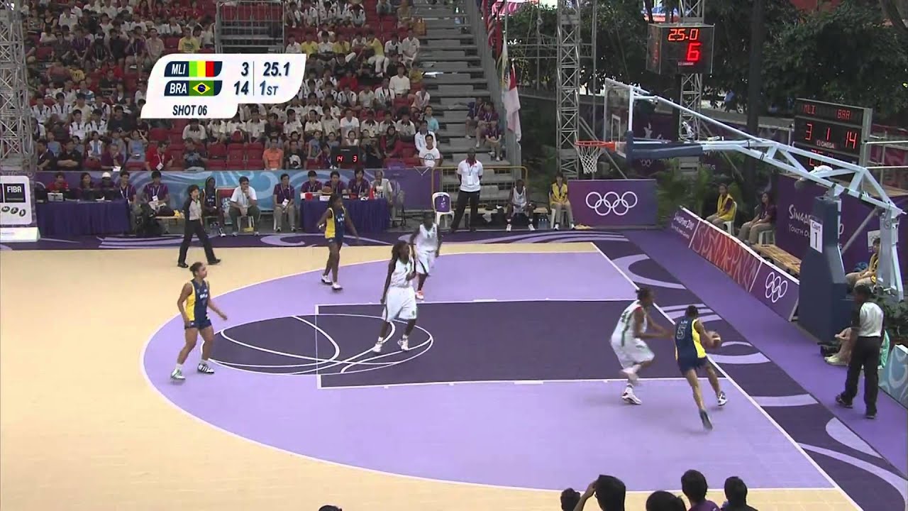 Mali vs Brazil - Women's Basketball Preliminaries - Singapore 2010 Youth Games