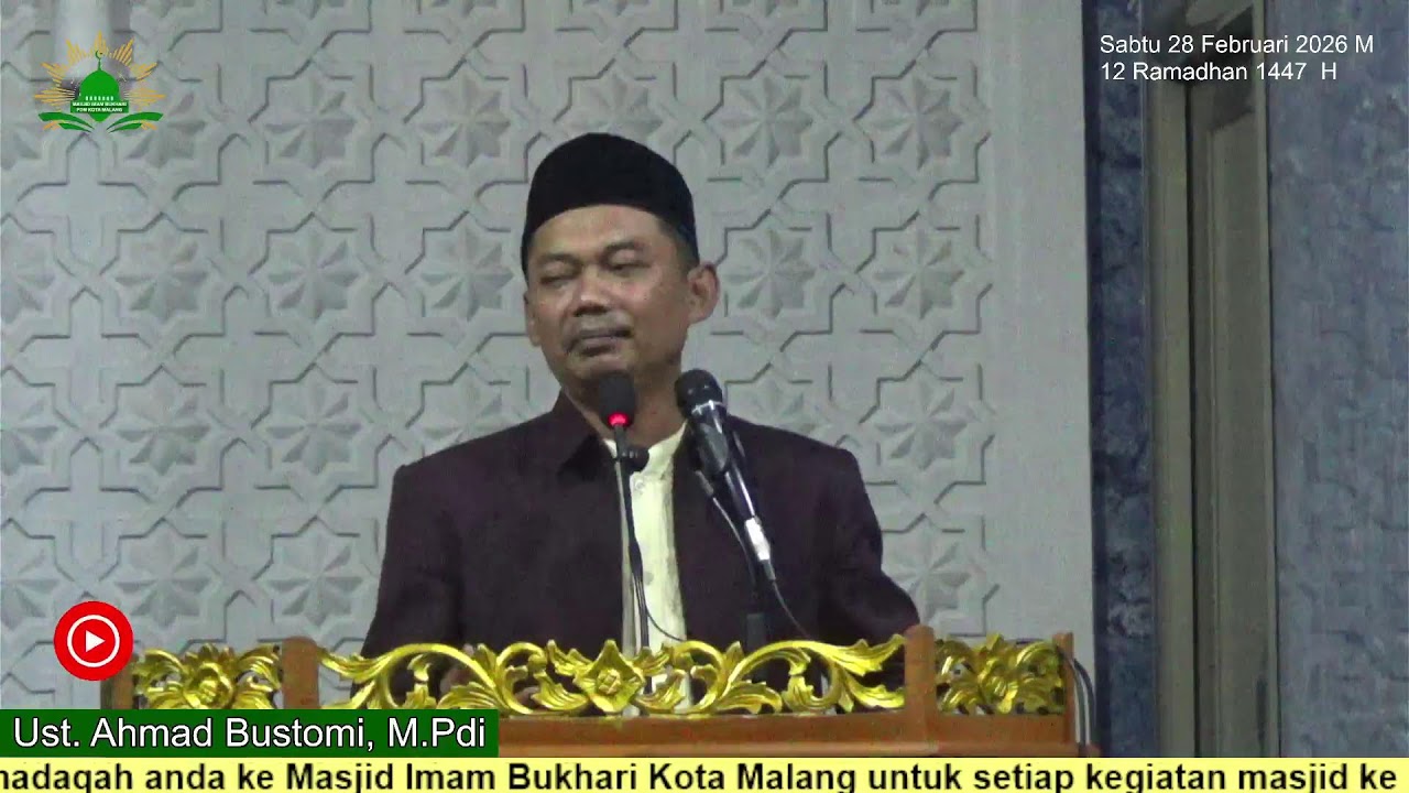 Kuliah Tarawih 1447 H oleh Ust. Ahmad Bustomi, M.Pdi
