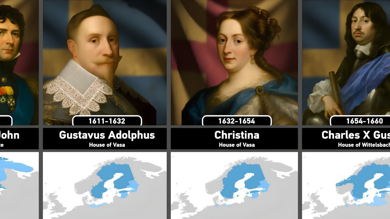 Timeline of Swedish Monarchs (970-2025)