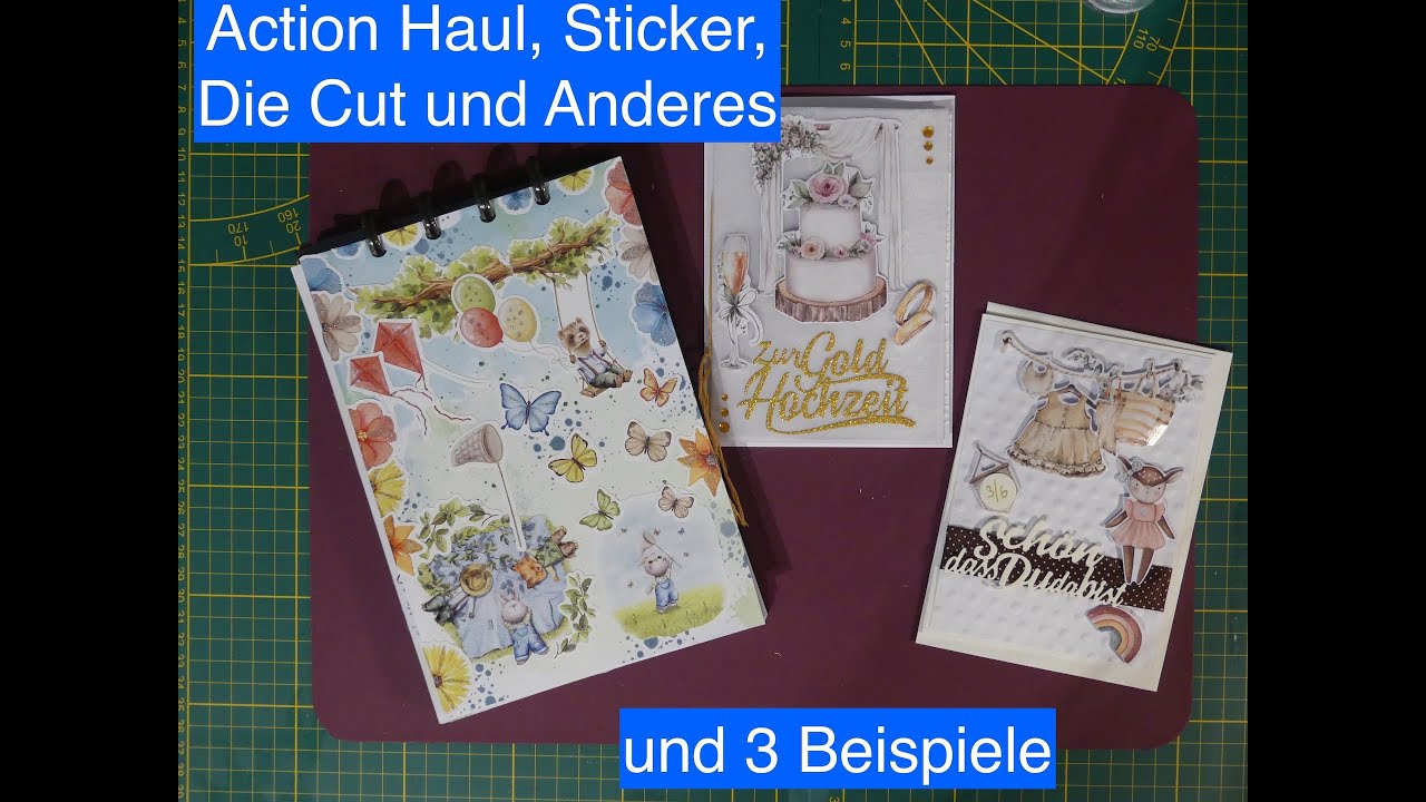 #Action Haul mit Beispielen, Sticker, Die Cut und Anderes
