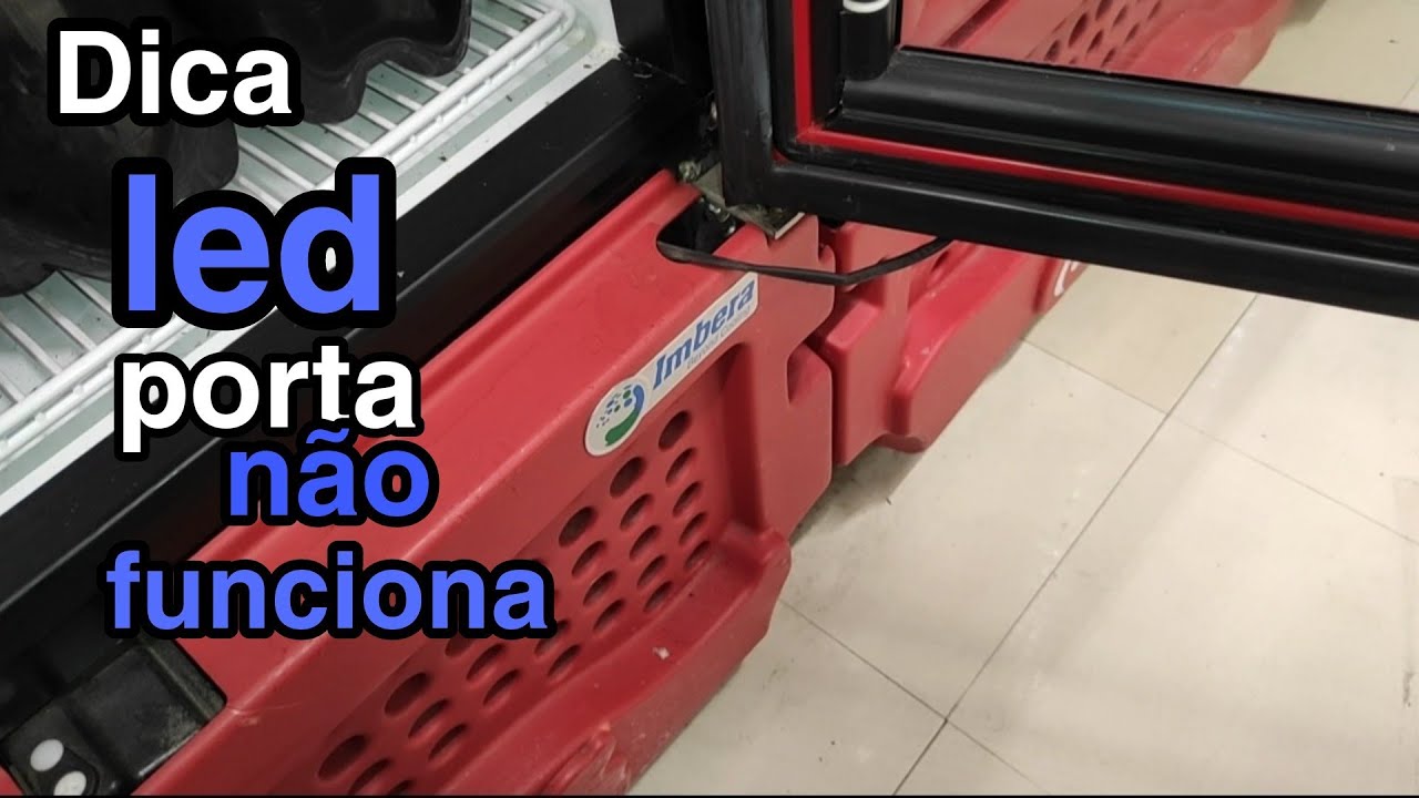 Led da porta não funciona, geladeira Imbera VRS16, defeito no fio