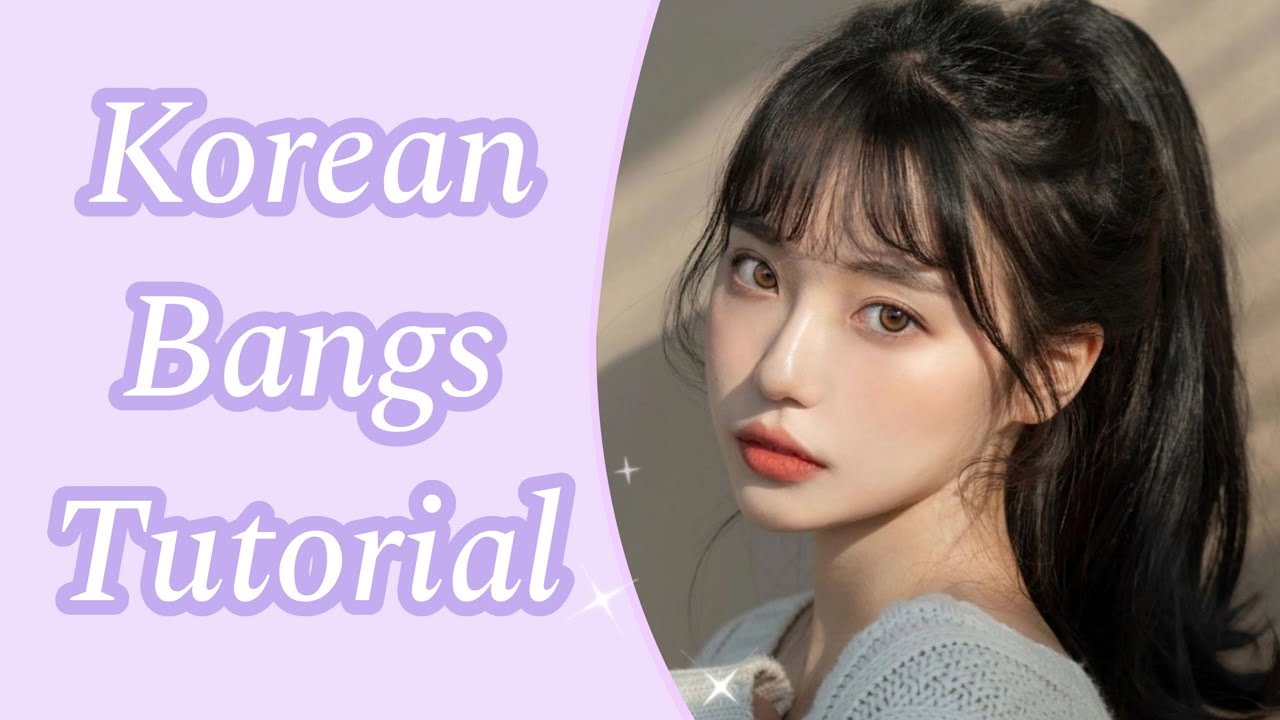 How to cut korean bangs ✂️ at home | Korean see through bangs tutorial