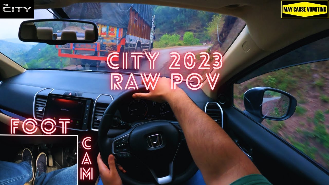 Battling Traction Loss: Driving Honda City 5th Gen on Narrow Roads of Himachal Pradesh | RAW POV
