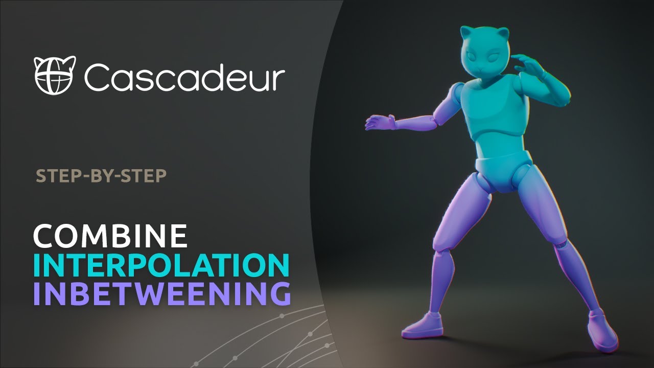 Combining Inbetweening with Classiс Interpolation in Cascadeur 2025.3
