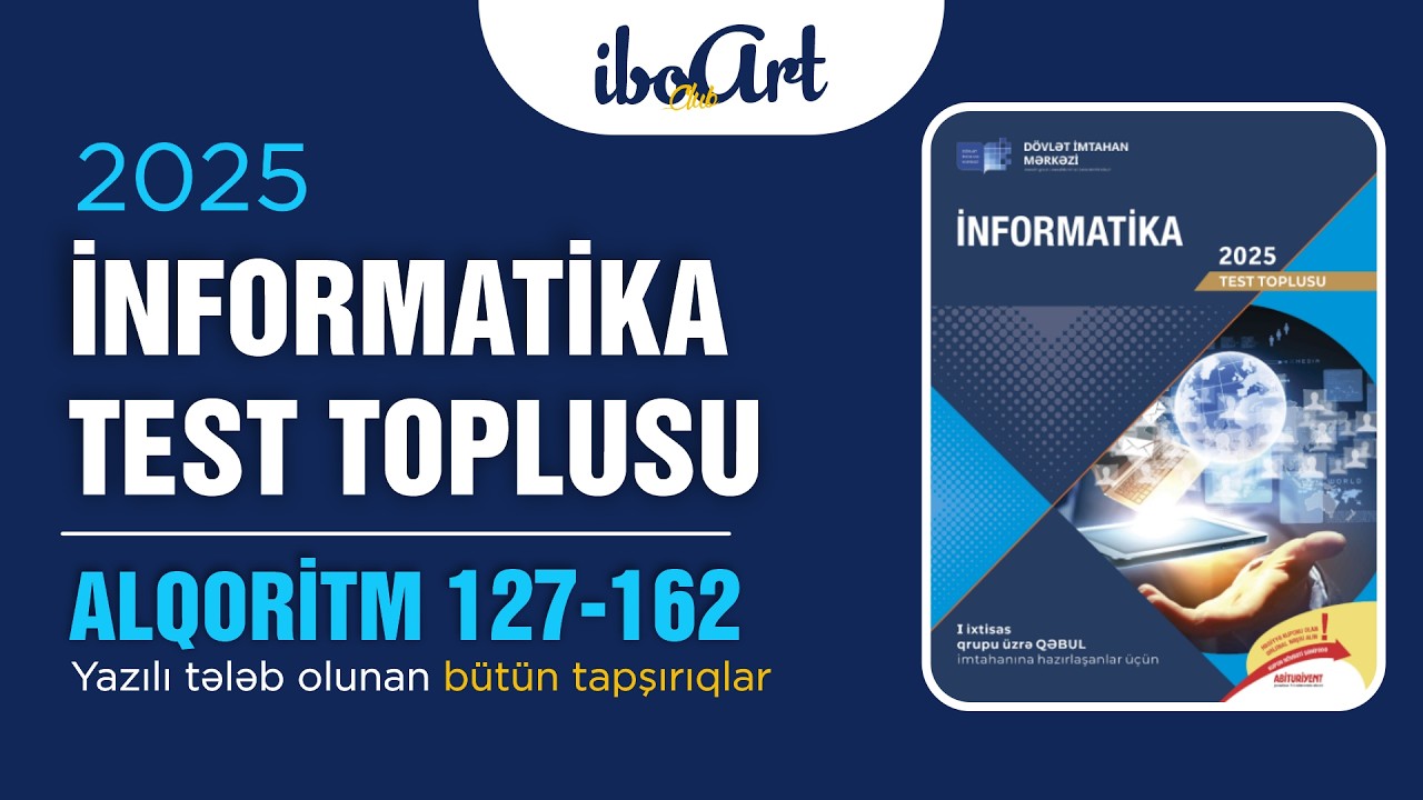 ALQORİTMLƏR/ DİM TOPLU 127-162 - TƏK VİDEO