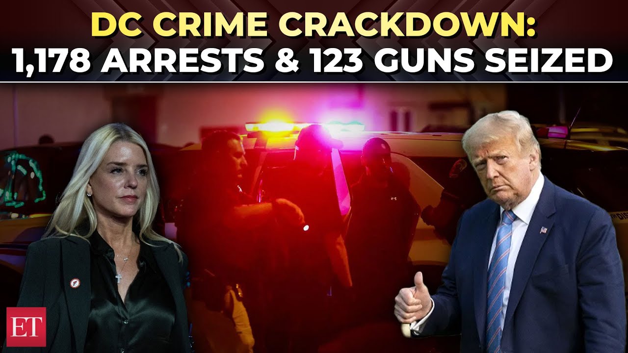 Washington crime crackdown | 1,178 arrests, 123 guns seized during Trump’s DC federal takeover