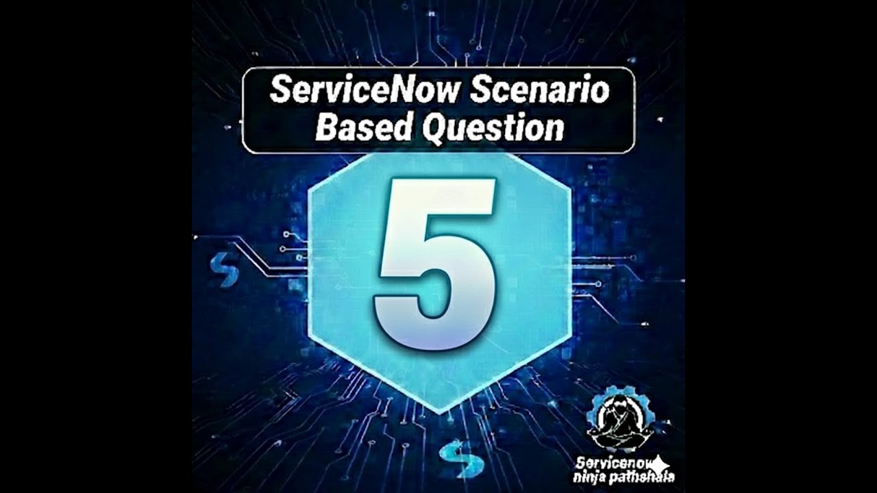 ServiceNow Scenario Based Question No 5 | ServiceNow Interview Question