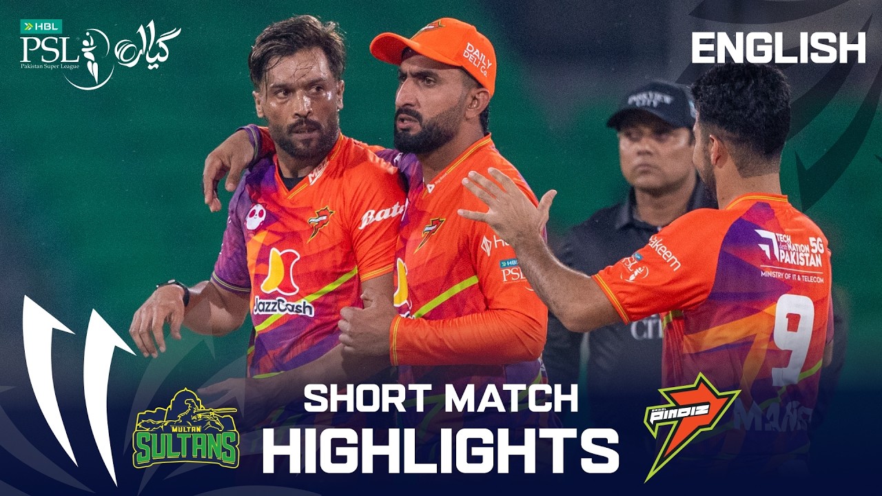 Short Highlights | Multan Sultans vs Rawalpindiz | English | Match 14 | HBL PSL 11 | MZB1U