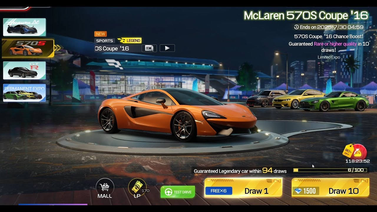 McLaren 570S Coupe '16 - Gacha Banner - Racing Master - SEA Server