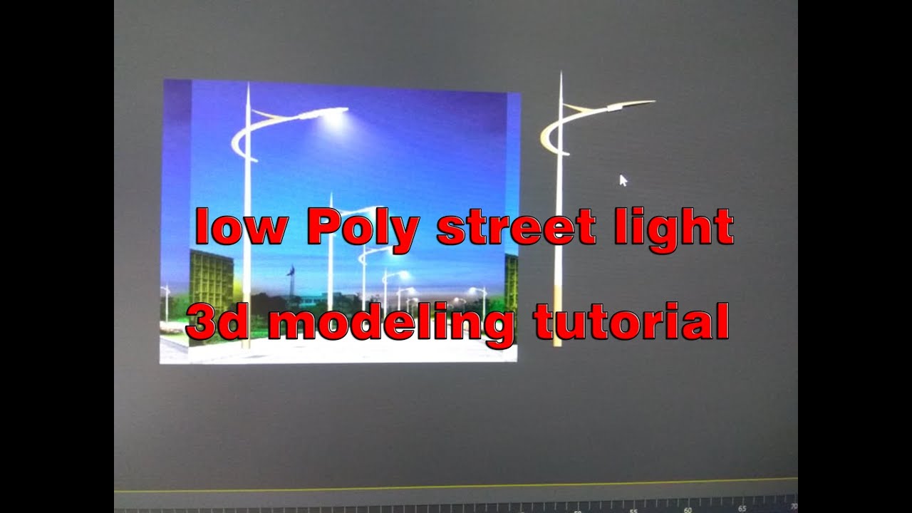 3Ds Max 2020 Modeling a Low Poly Street Lights Tutorial | Editable Poly Tutorial