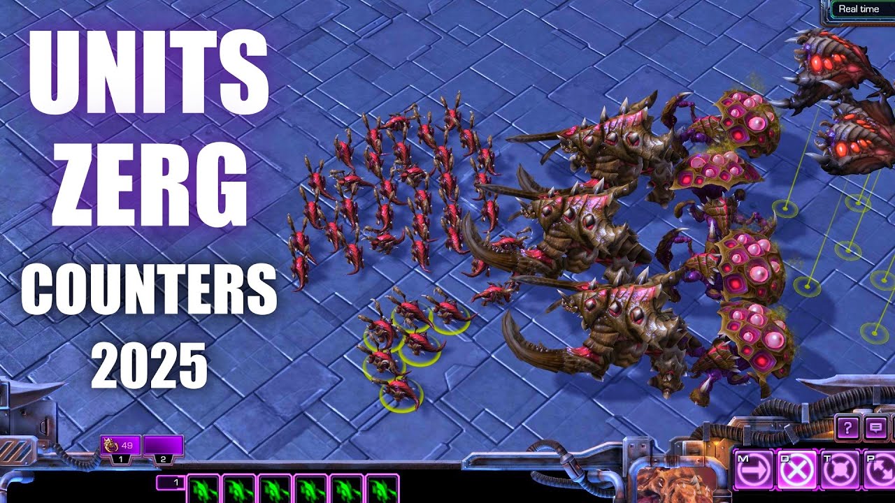 UNITS ZERG - TODOS SUS COUNTERS GUÍA 2025 Starcraft 2 Español