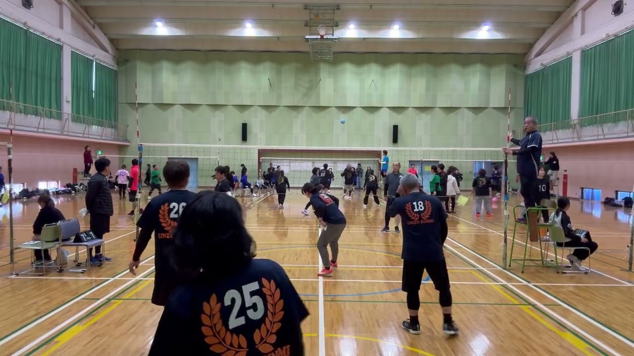 20260315大分由布市対ブラックＴさん②狭間体育館トリムＢ