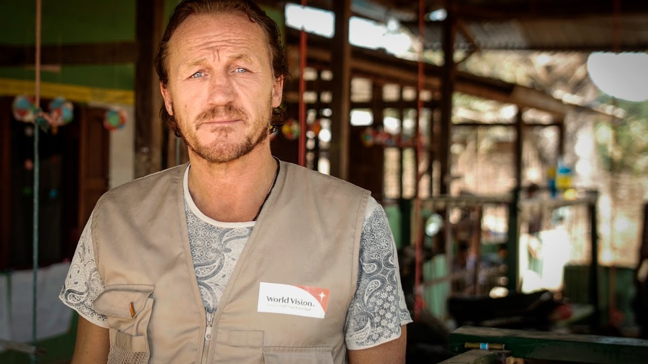 Jerome Flynn meets a former child soldier