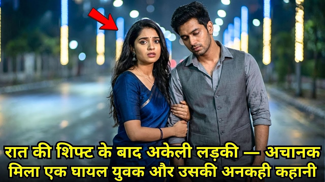 रात की शिफ्ट के बाद अकेली लड़की — अचानक मिला एक घायल युवक और उसकी अनकही कहानी