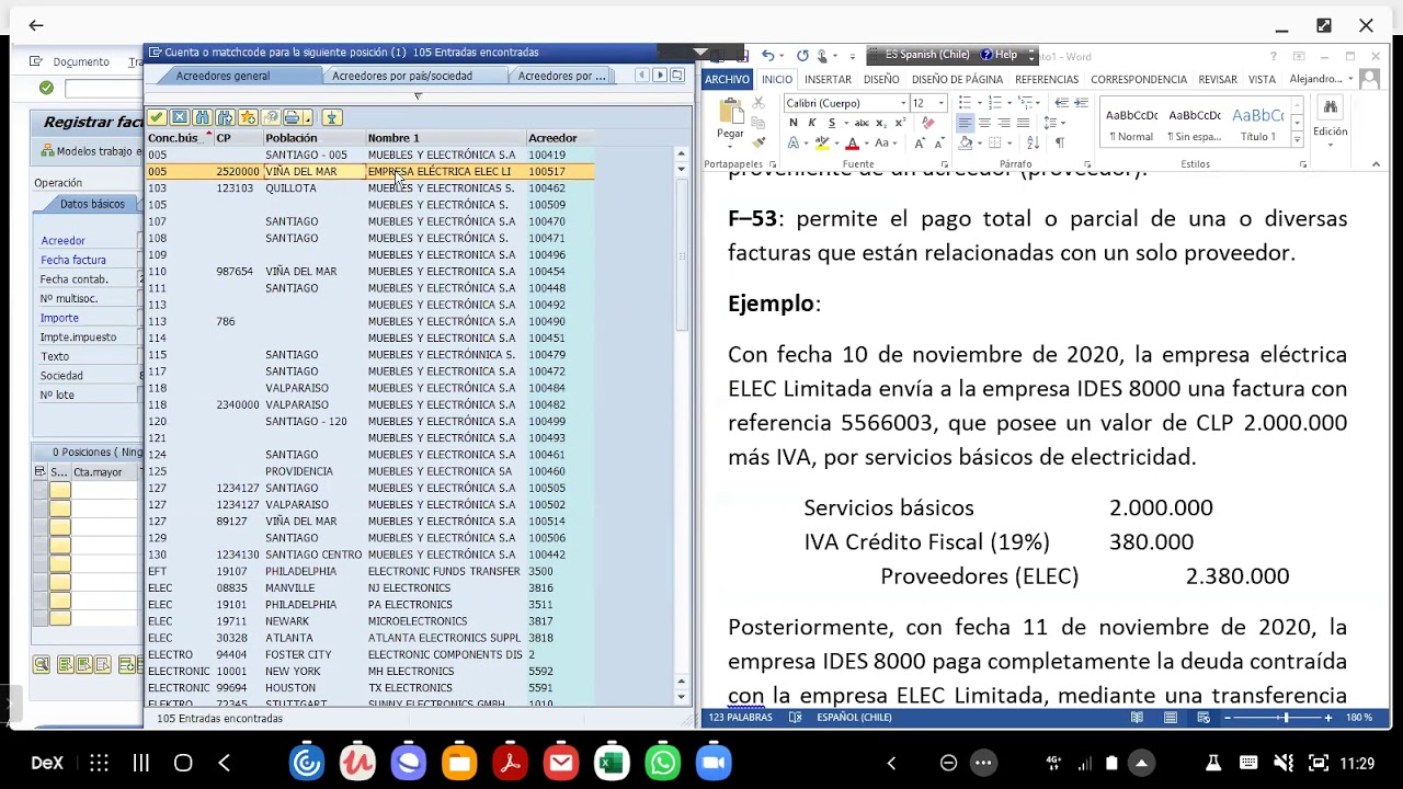FB60 y F-53 - Parte 01 - Contabilización de Facturas de Compra y Pagos Totales de Facturas