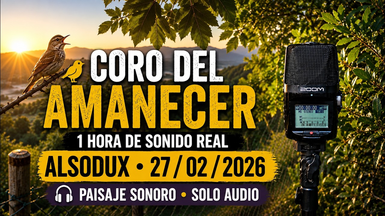 🌄 Coro del Amanecer en Alsodux | Registro Sonoro Febrero 2026 | Santuario de Aves #soundscape
