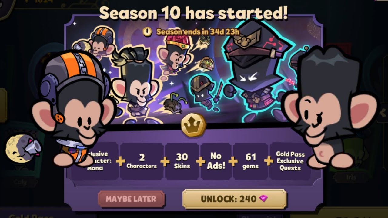 Gold Pass Season 10: Mona the Monkey - Suspects: Mystery Mansion (S10)
