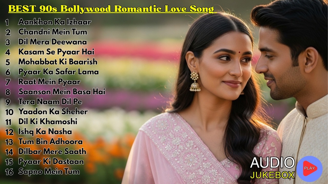 Top Best 90s Bollywood Romantic Love Songs – Classic Hindi Melody Vibes & Timeless Hits
