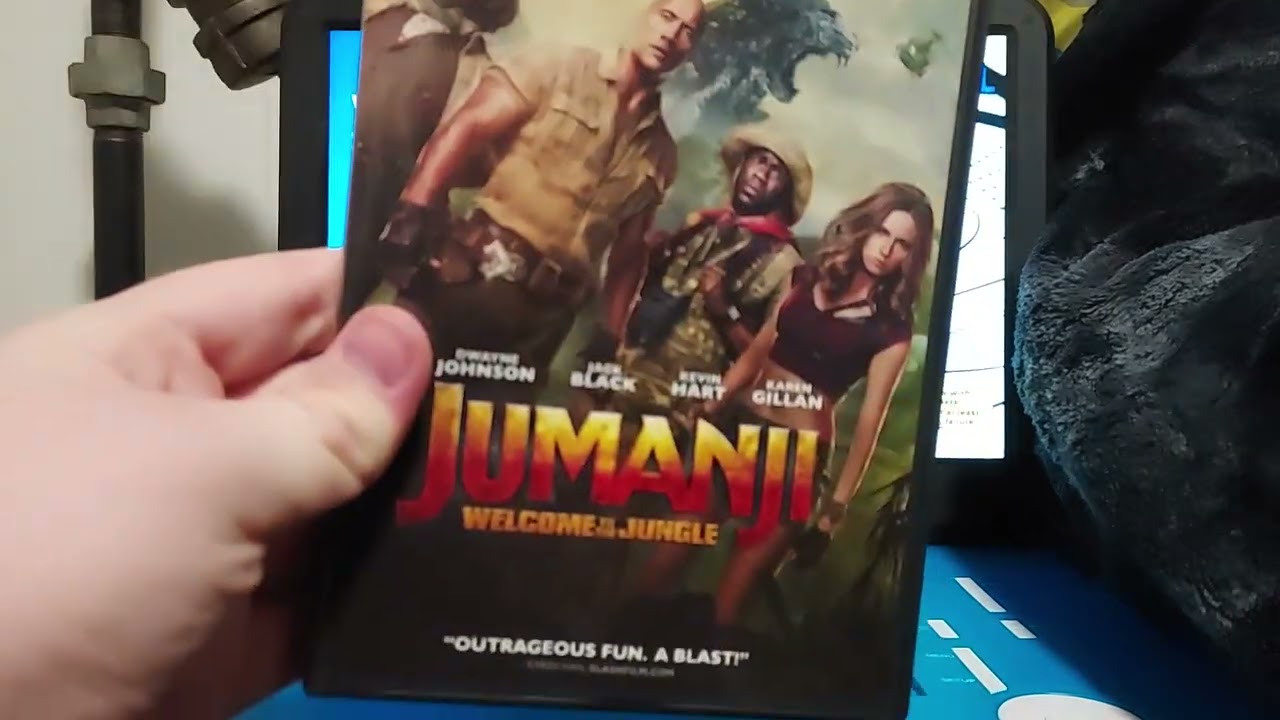 Menu Walkthrough Of Jumanji: Welcome To The Jungle DVD From 2017 🐆🦏🦛🚁⛰️🎮