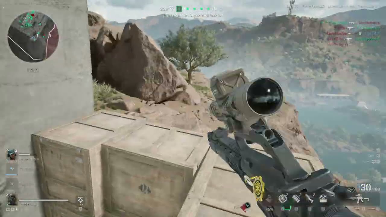 Berhasil mempertahankan obyektif dengan skor 9150 mode Attack and Defend di map Knife Edge