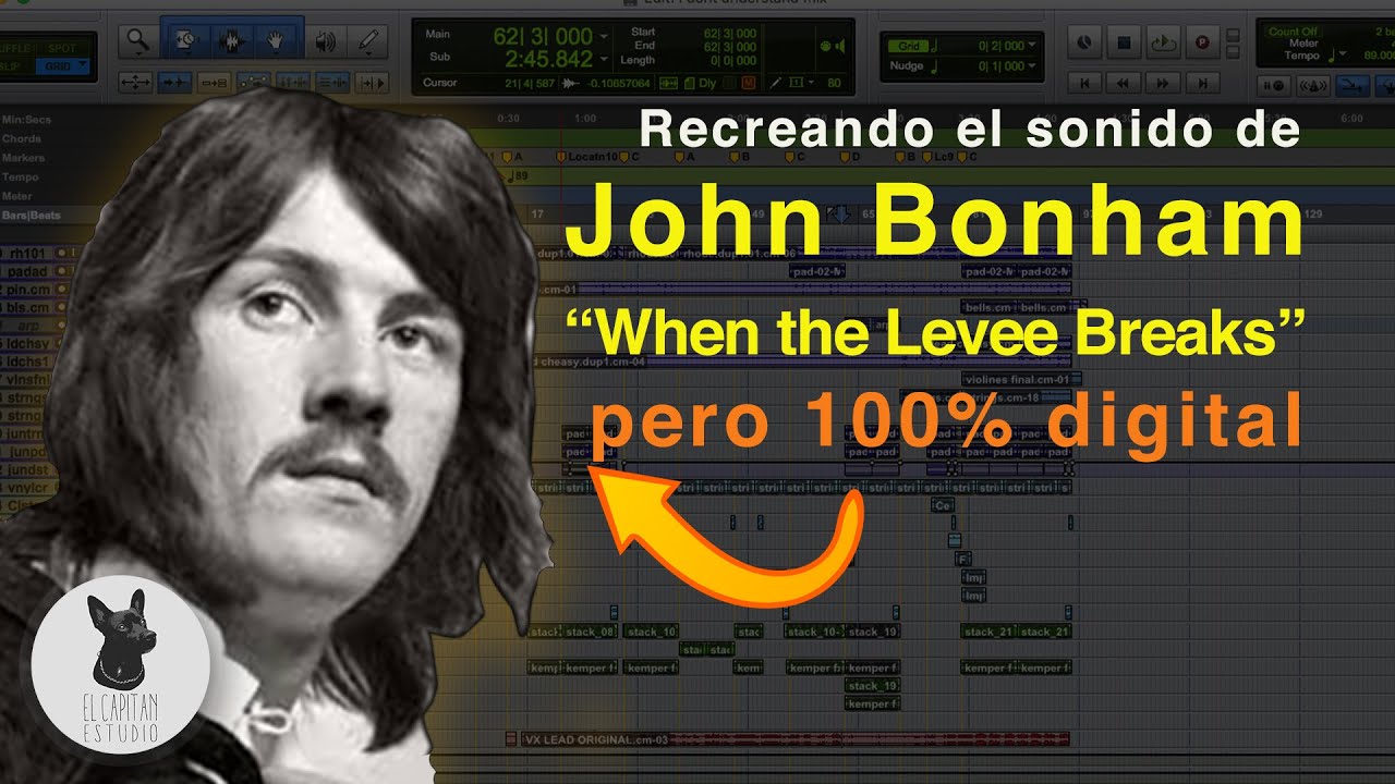 Produciendo Baterías cómo Led Zeppelin con INSTRUMENTOS VIRTUALES | El Sonido de John Bonham