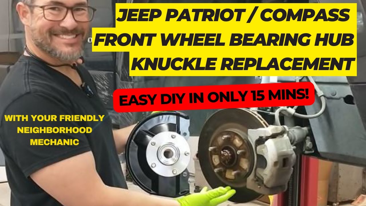 Jeep Patriot / Compass front wheel bearing hub knuckle assembly replacement (the easy way)