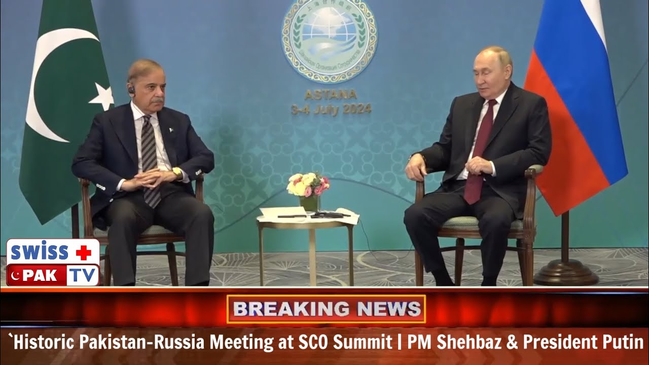 `Historic Pakistan-Russia Meeting at SCO Summit | PM Shehbaz & President Putin