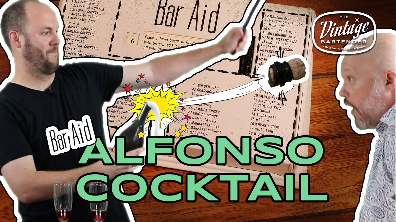 Alfonso Cocktail Recipe from the Bar Aid - Episode 6 - The Vintage Bartender