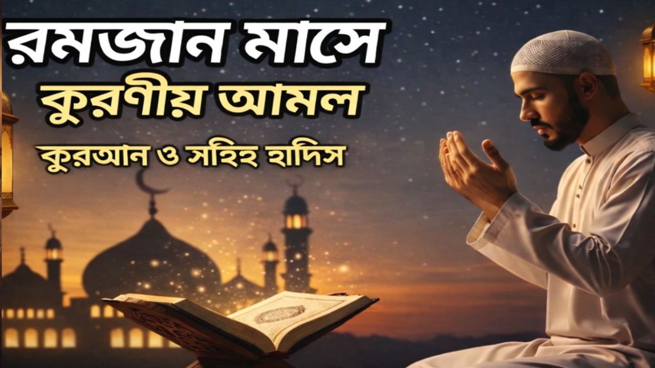রমজান মাসে করণীয় আমল | কোরআন ও সহিহ হাদিসের আলোকে পূর্ণাঙ্গ দিকনির্দেশনা