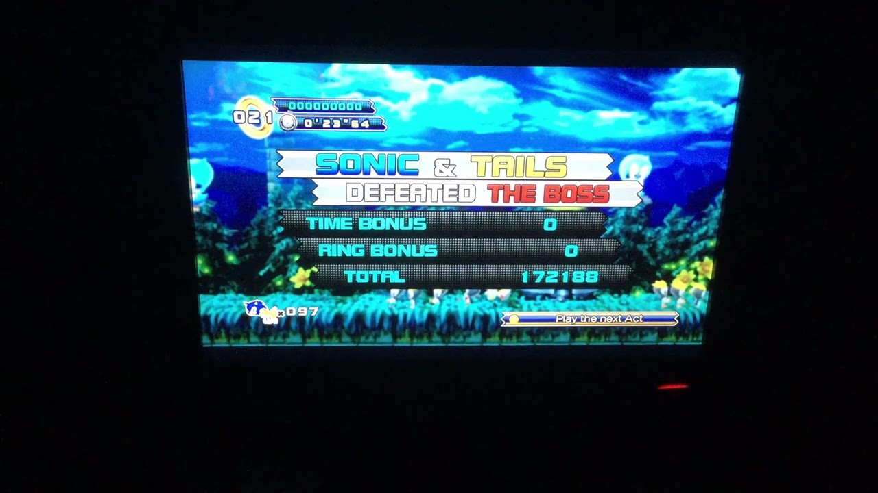 Sonic 4: Episode 2 (Xbox 360) Sylvania Castle Zone Boss With 172,188 Points (Sonic WR!) New Glitch!