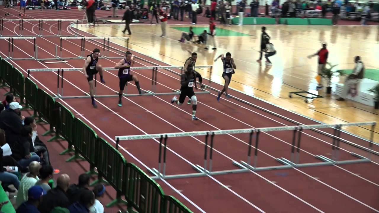 2015 VHSL Indoor Track Championships  Boys 55 Hurdle and 55 Meter Trials 5 A & 6 A