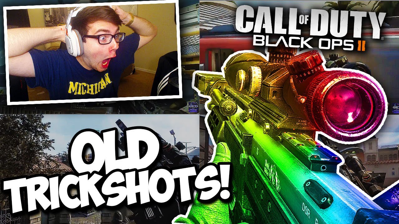 REACTING TO MY SUPER OLD BO2 TRICKSHOTS! (Before Red) - I HIT A THREE PIECE!
