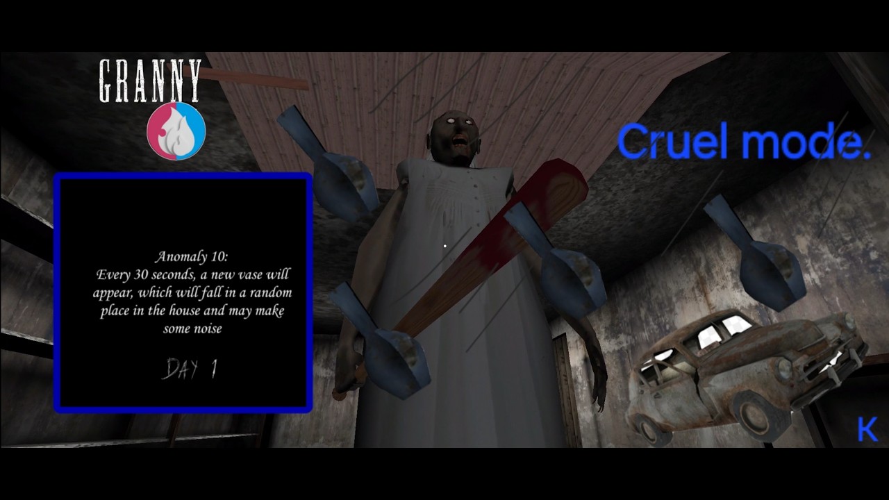 Granny mod pack by LUB: Cruel mode - Car escape With 10 anomaly.