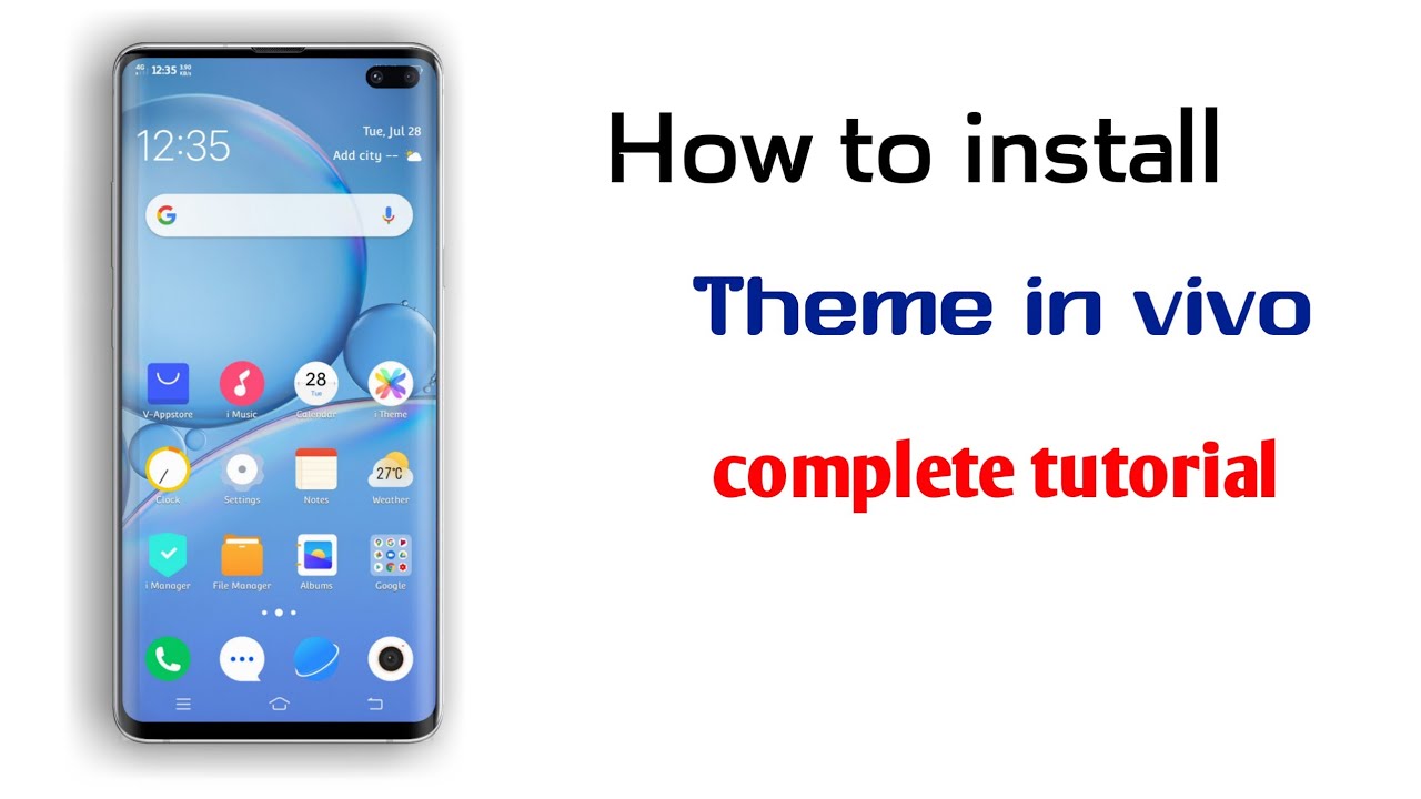 How to install theme in vivo | complete tutorial
