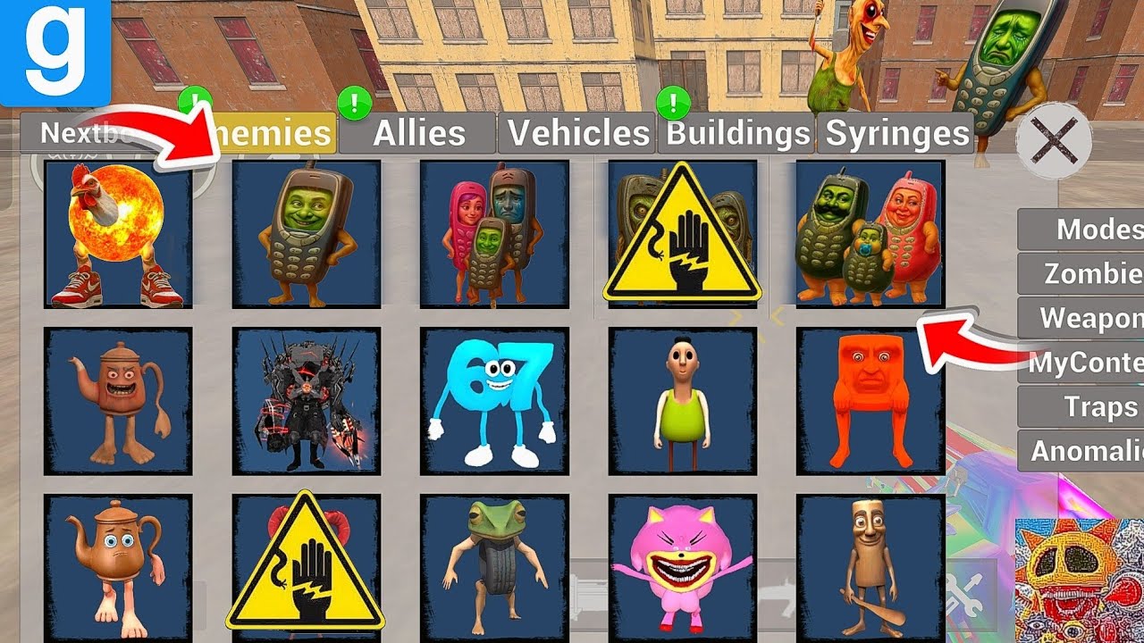 Nextbots in playground mod updated new nokia cell phone hamood habibi 😱 chasing nextbots 🔥