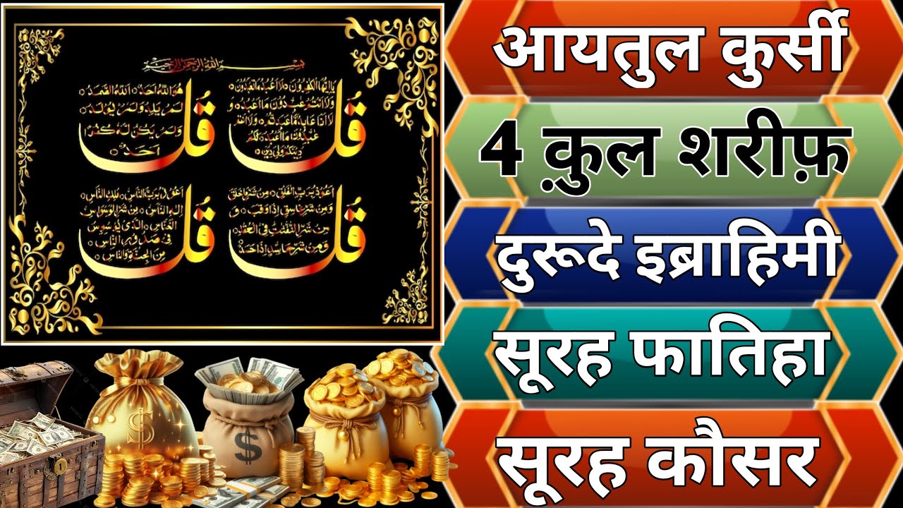 Ayatul Kursi - Surah Four 4 Quls - Surah - Ikhlas - Al-Falaq duroode ibrahimi surah fatiha Ep08