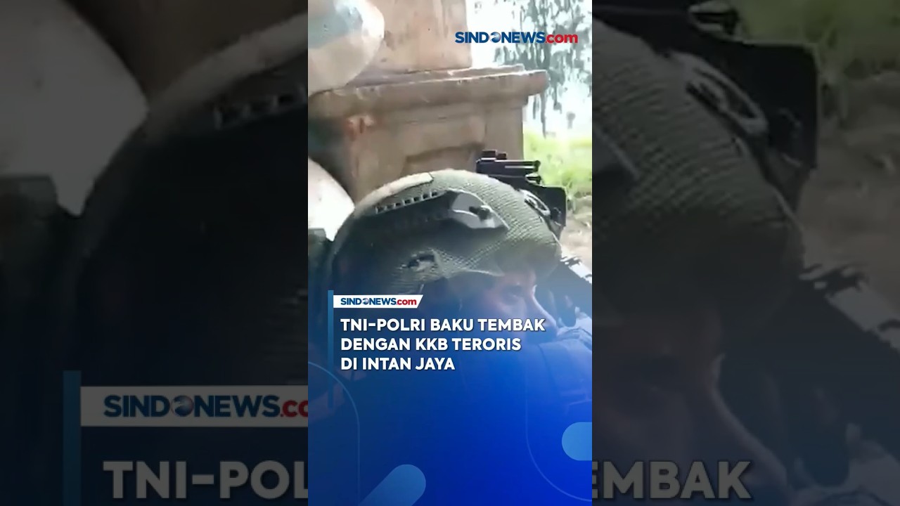 Detik detik TNI vs Teroris KKB di Intan Jaya #tni #sindonews #bukanberitabiasa