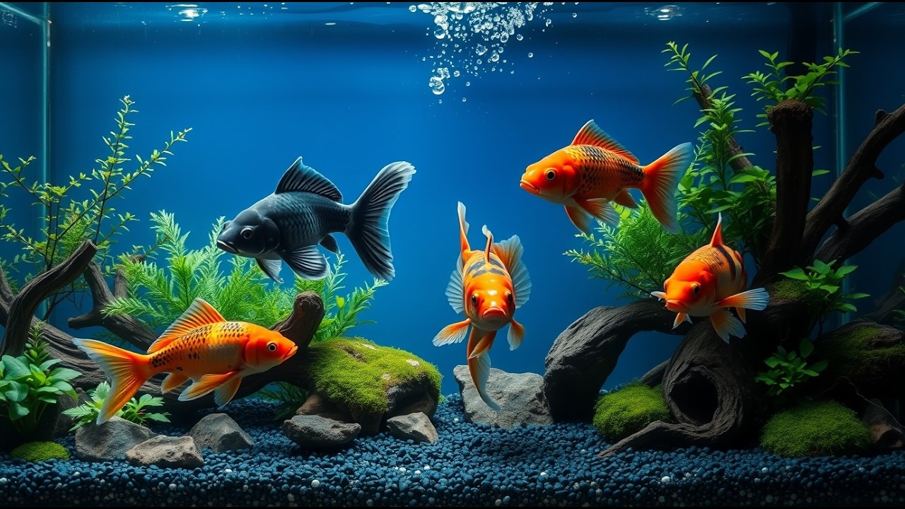 Aquarium Ambience for Work, Study & Deep Relaxation | Calm Fish Tank Sounds for Focus